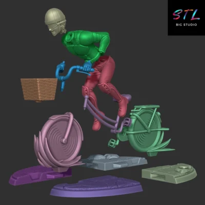 stl mumen raider impresion 3d one punch man