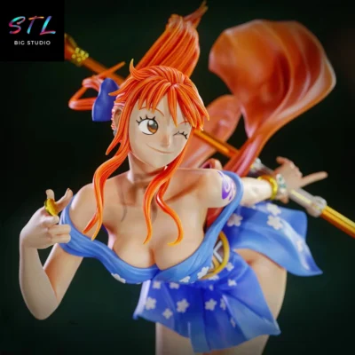 stl nami wano figura one piece impresion 3d