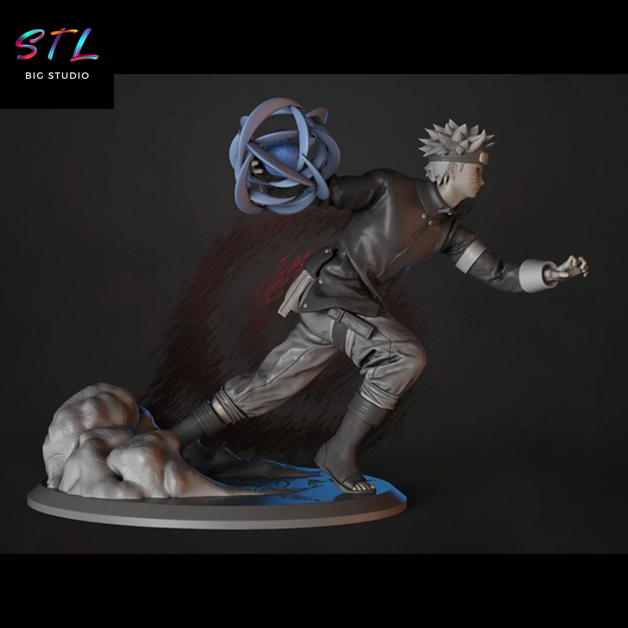stl naruto rasengan anime 3d