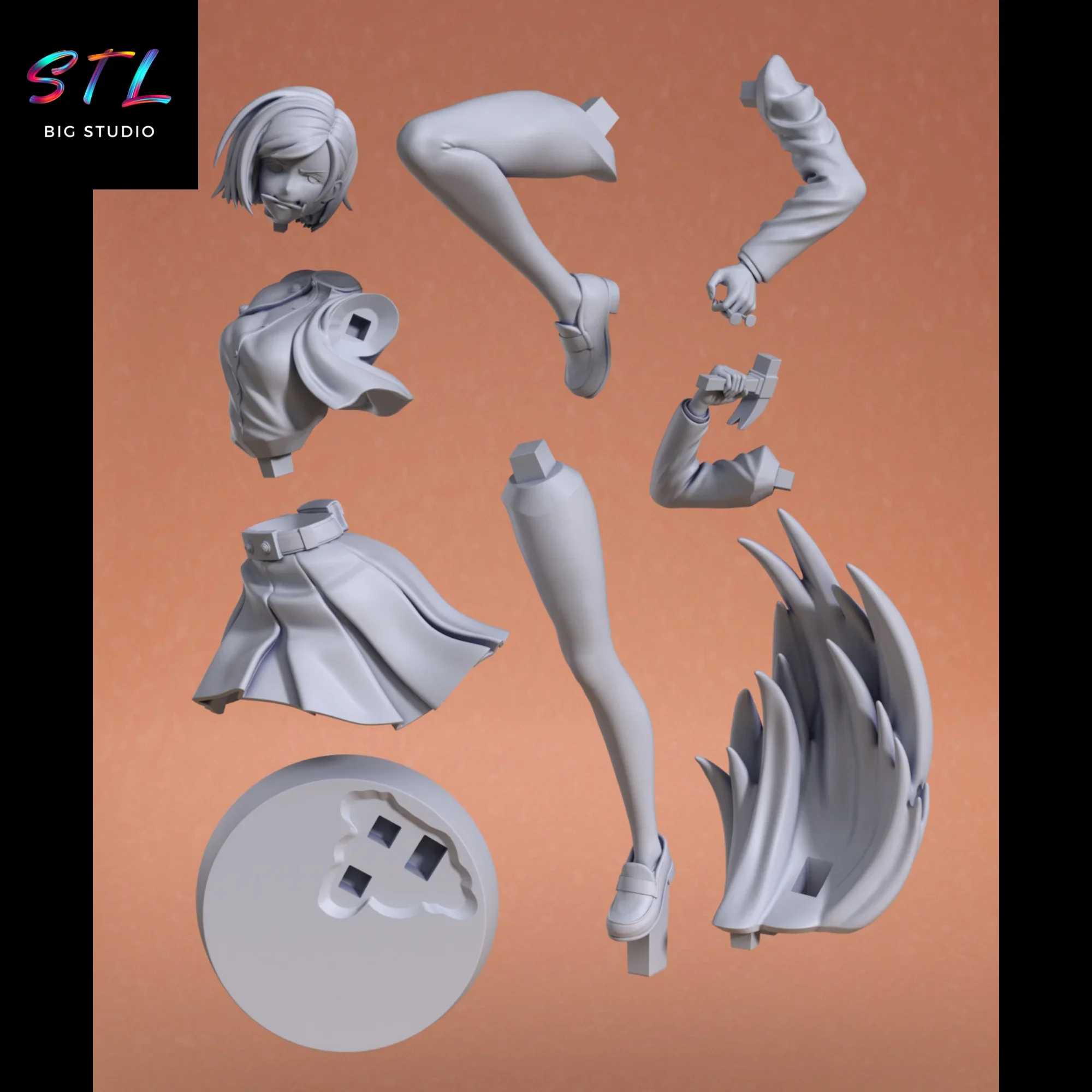 stl nobara kugisaki impresion 3d jujutsu kaisen stl nobara kugisaki impresion 3d jujutsu kaisen