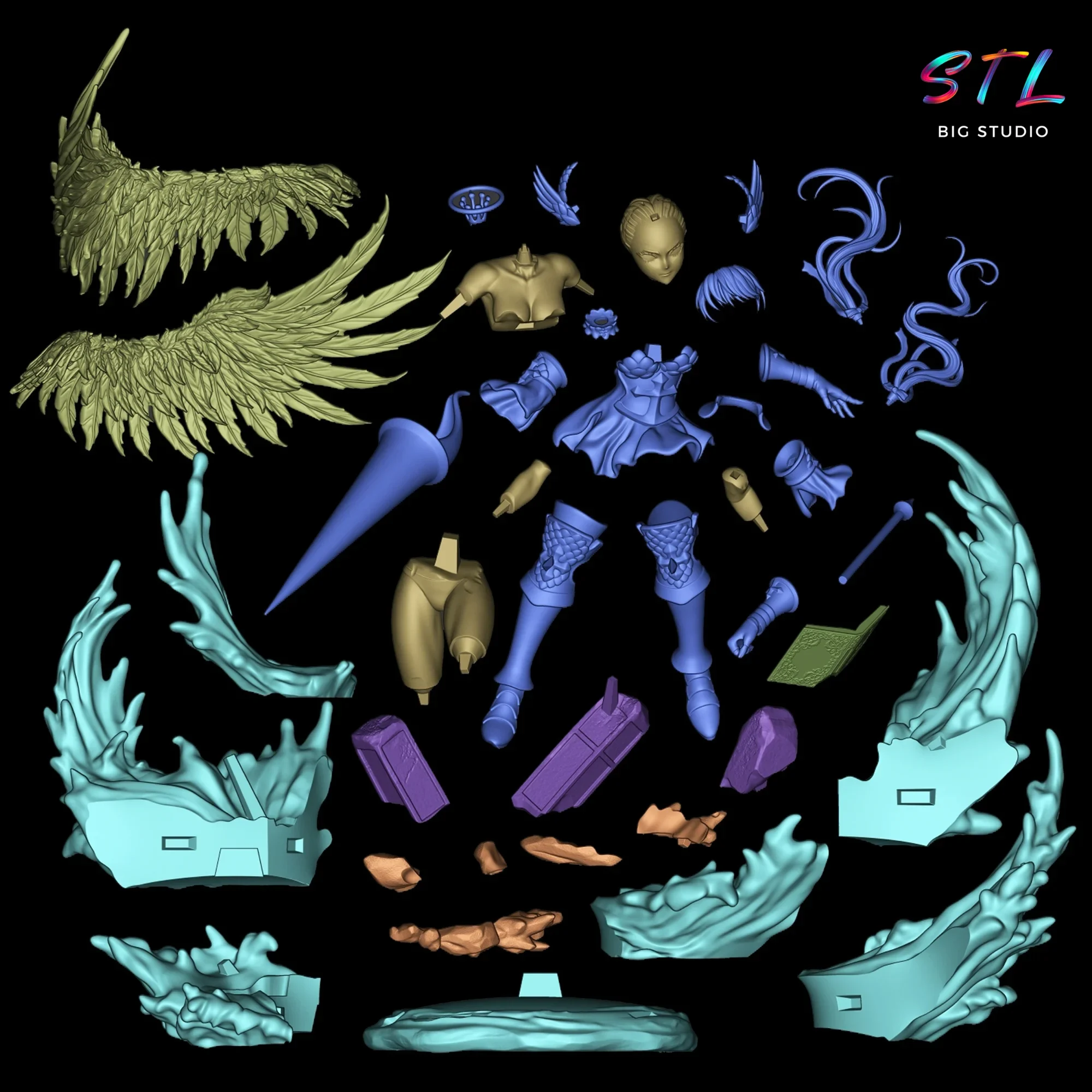 stl noelle silva black clover impresion 3d stl noelle silva black clover impresion 3d