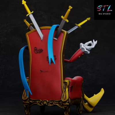stl piedmon figura digimon adventure impresion 3d