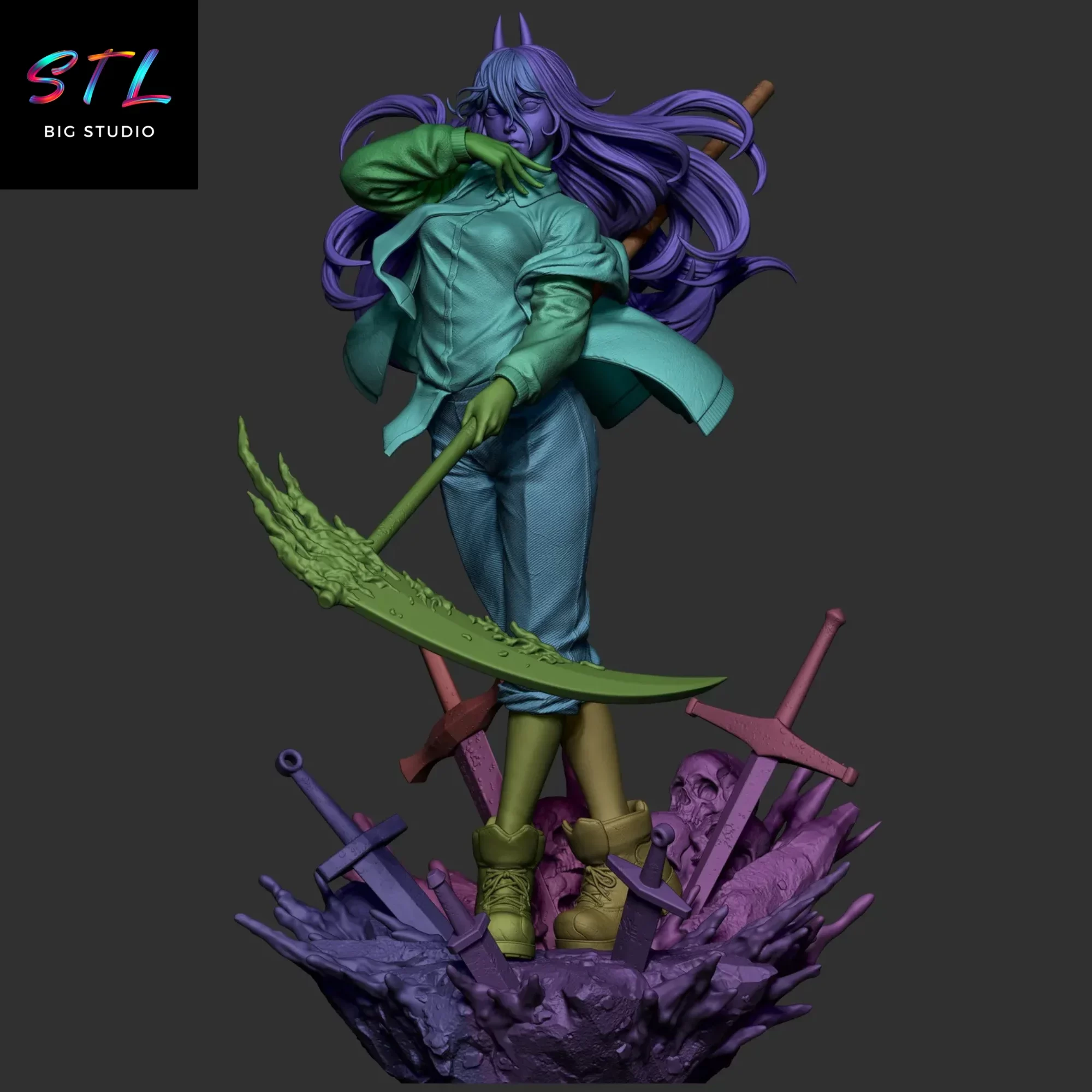 stl power chainsaw man impresion 3d stl power chainsaw man impresion 3d