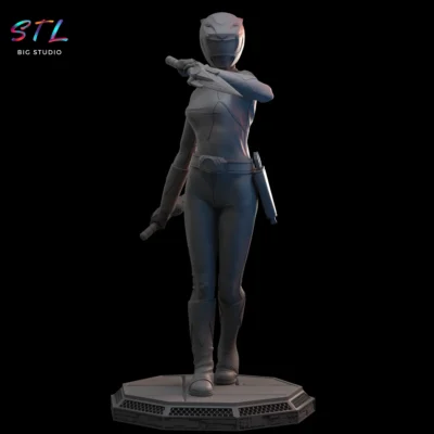 stl power ranger amarillo impresion 3d