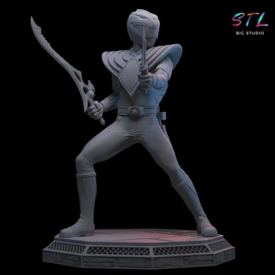 stl power ranger verde figura impresion 3d