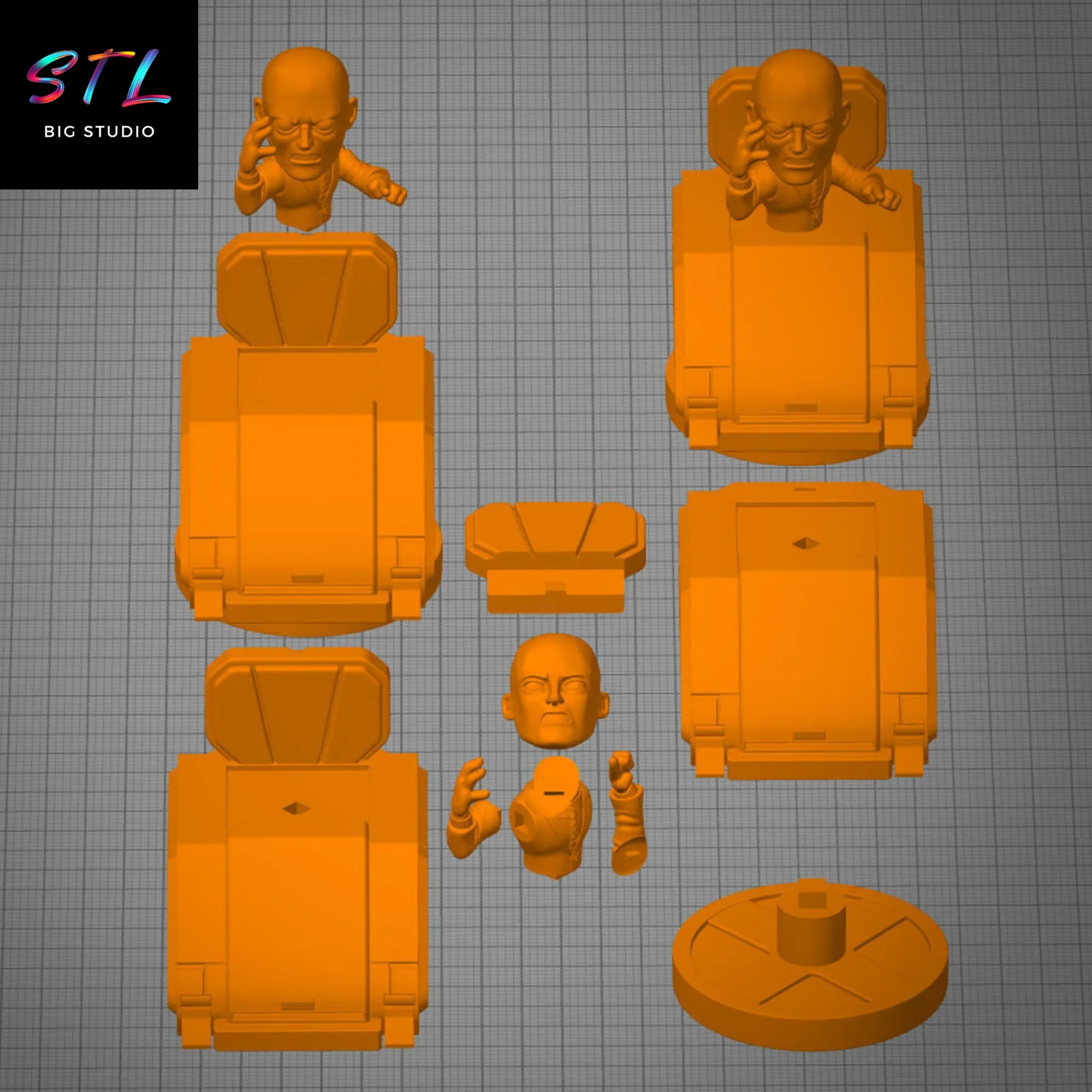 stl profesor x chibi kawaii impresion 3d stl profesor x chibi kawaii impresion 3d