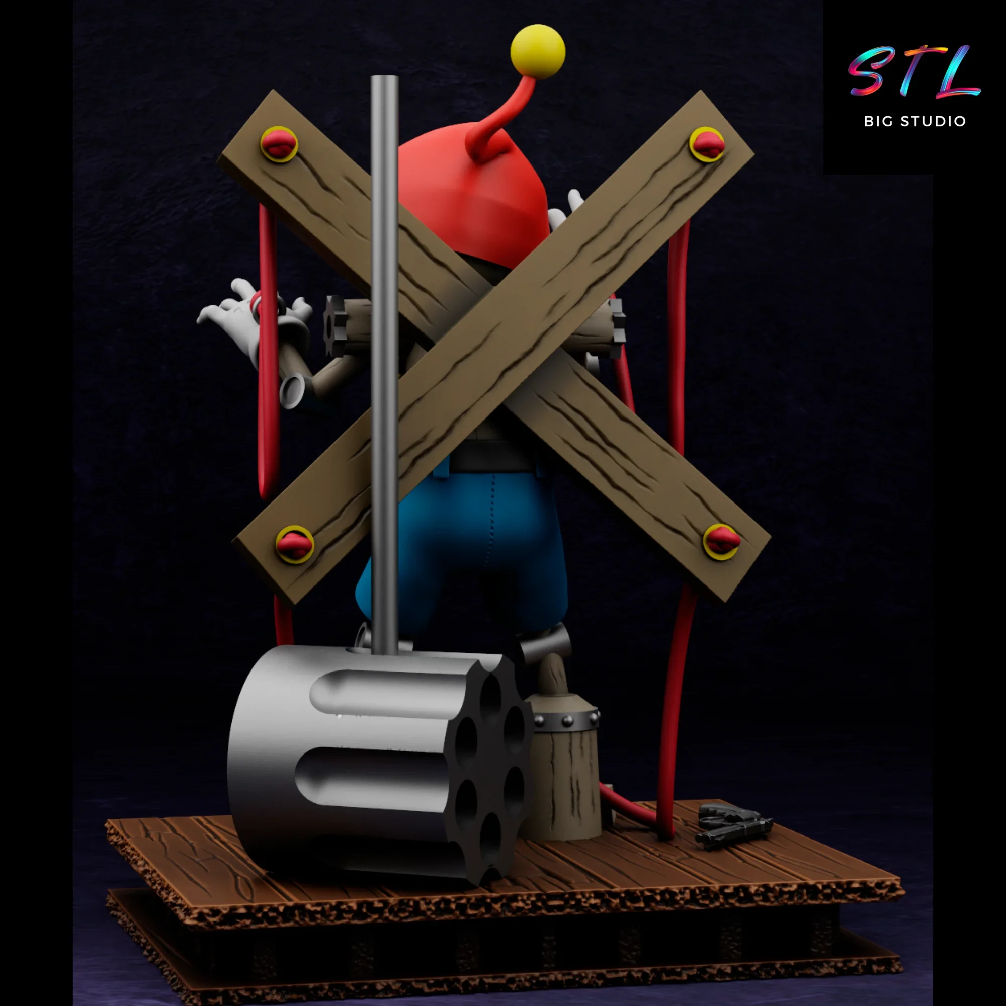 stl puppetmon digimon impresion 3d figura stl puppetmon digimon impresion 3d figura