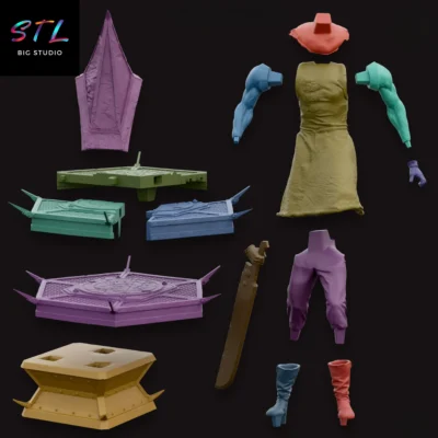 stl pyramid head impresion 3d silent hill