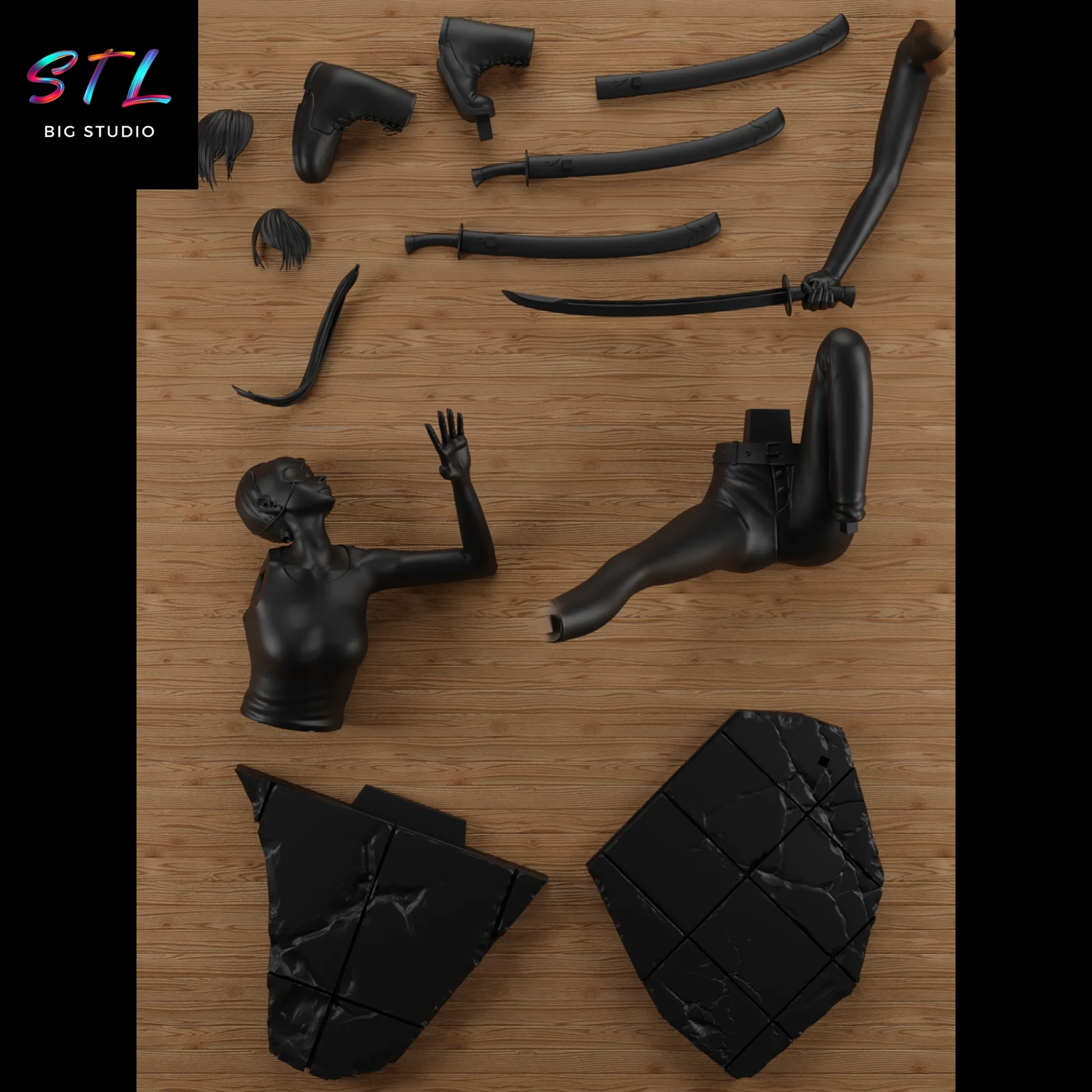 stl quanxi chainsaw man para impresion 3d stl quanxi chainsaw man para impresion 3d