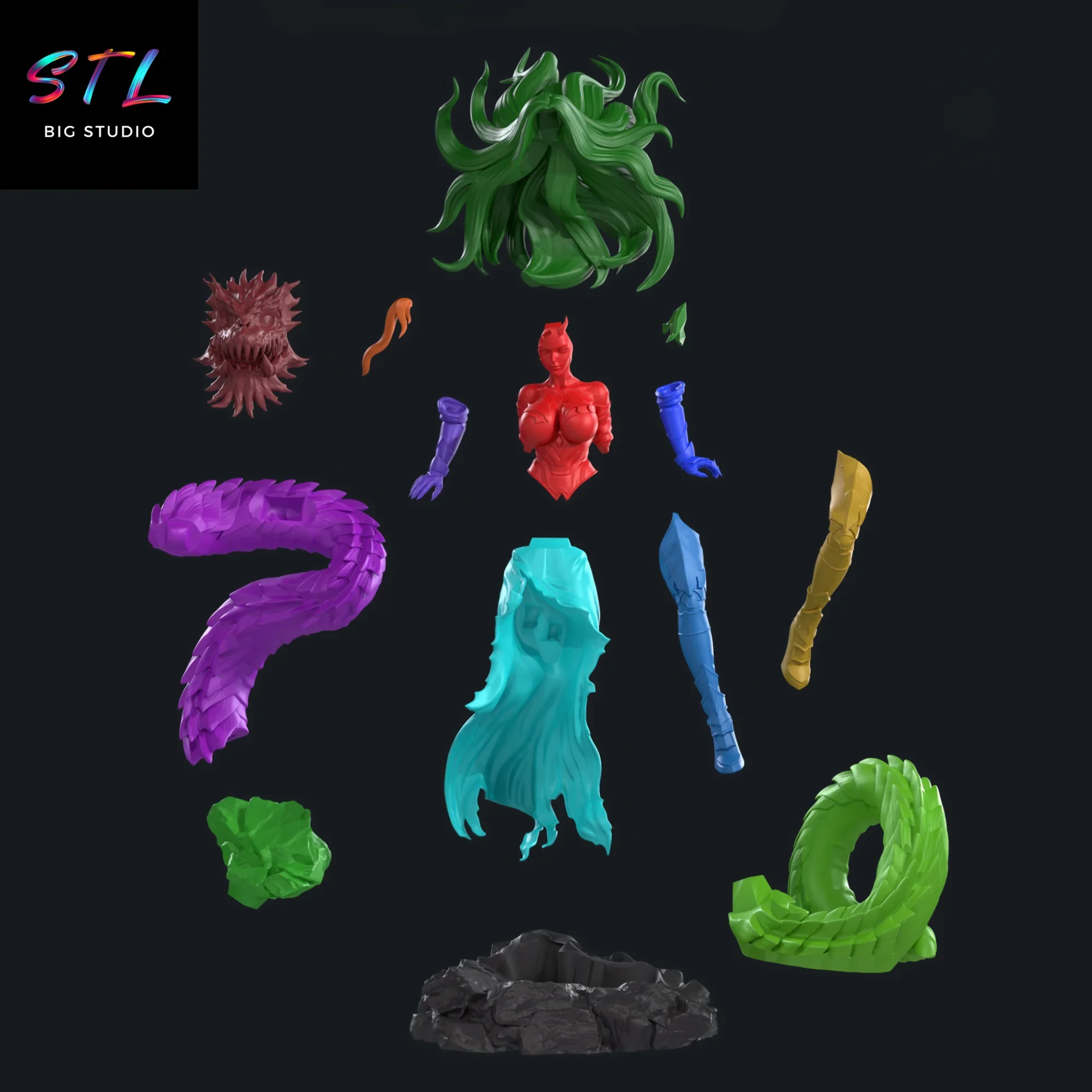 stl querehsha solo leveling figura impresion 3d stl querehsha solo leveling figura impresion 3d