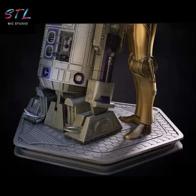 stl r2d2 y c3po imprimir 3d star wars