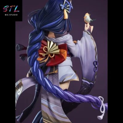 stl raiden shogun impresion 3d figura genshin impact