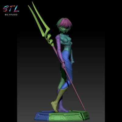 stl rei ayanami impresion 3d evangelion