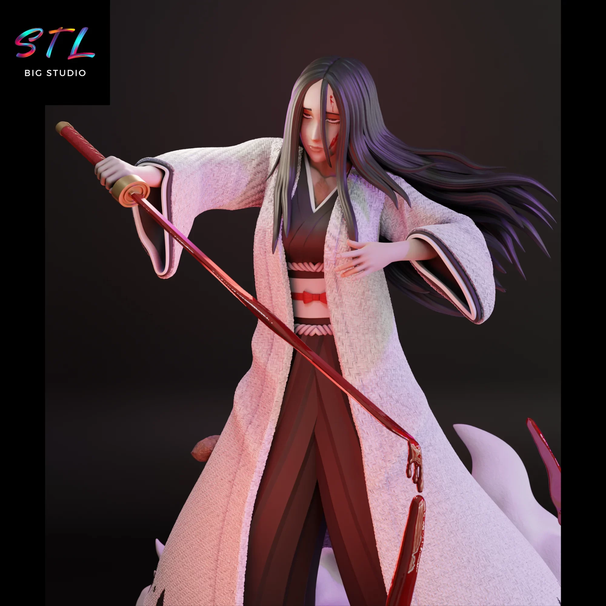 stl retsu unohana impresion 3d bleach stl retsu unohana impresion 3d bleach