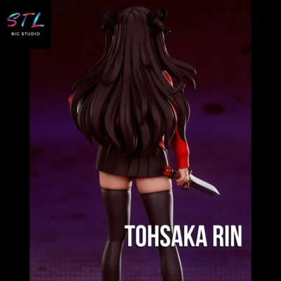 stl rin tohsaka impresion 3d fate