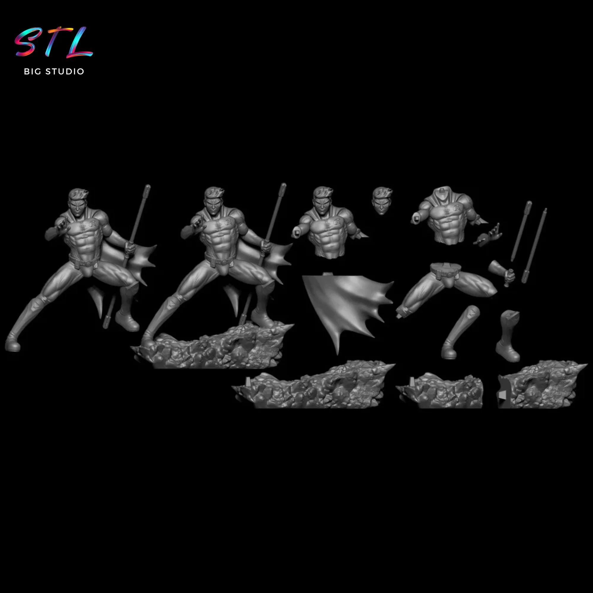 stl robin para impresion 3d dc batman stl robin para impresion 3d dc batman