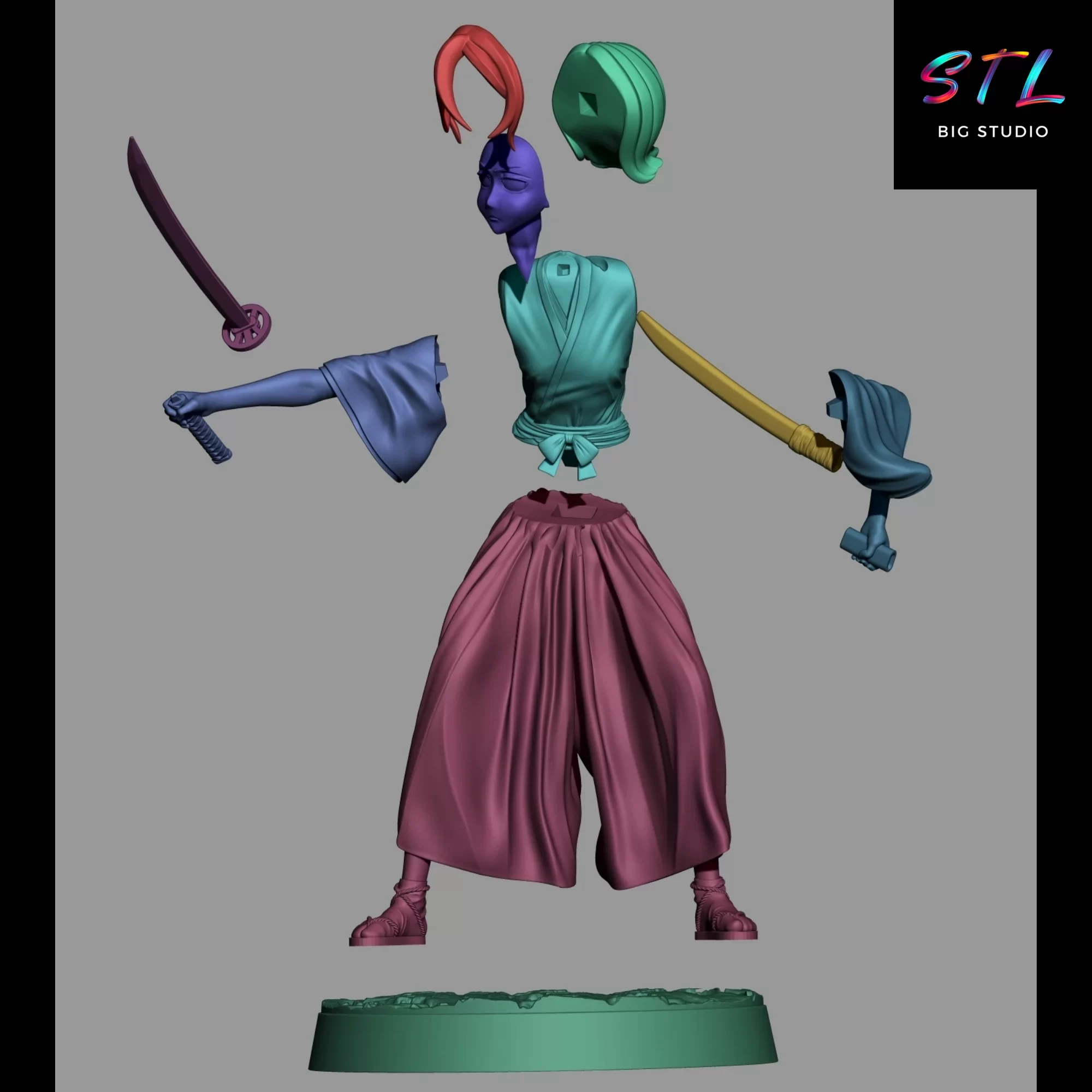 stl rukia kuchiki impresion 3d bleach stl rukia kuchiki impresion 3d bleach