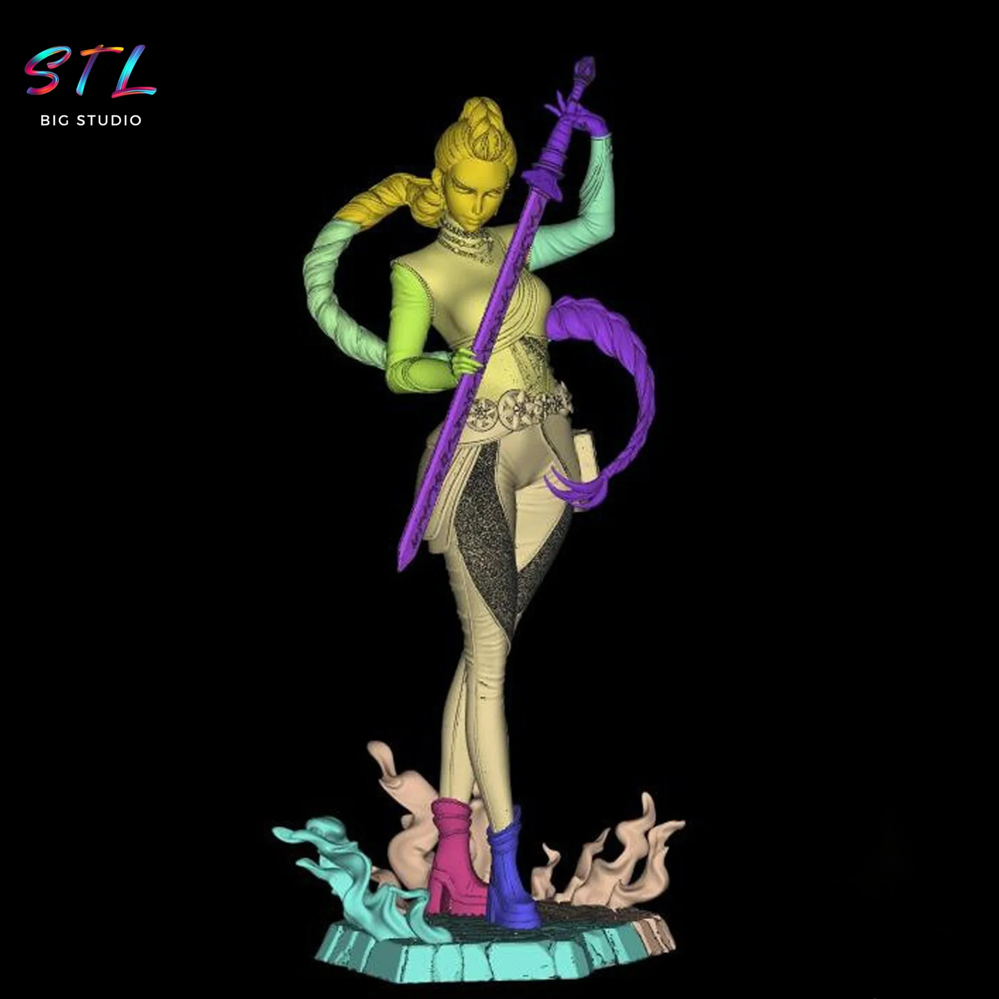 stl rumi las guerreras k-pop figura impresion 3d stl rumi las guerreras k-pop figura impresion 3d