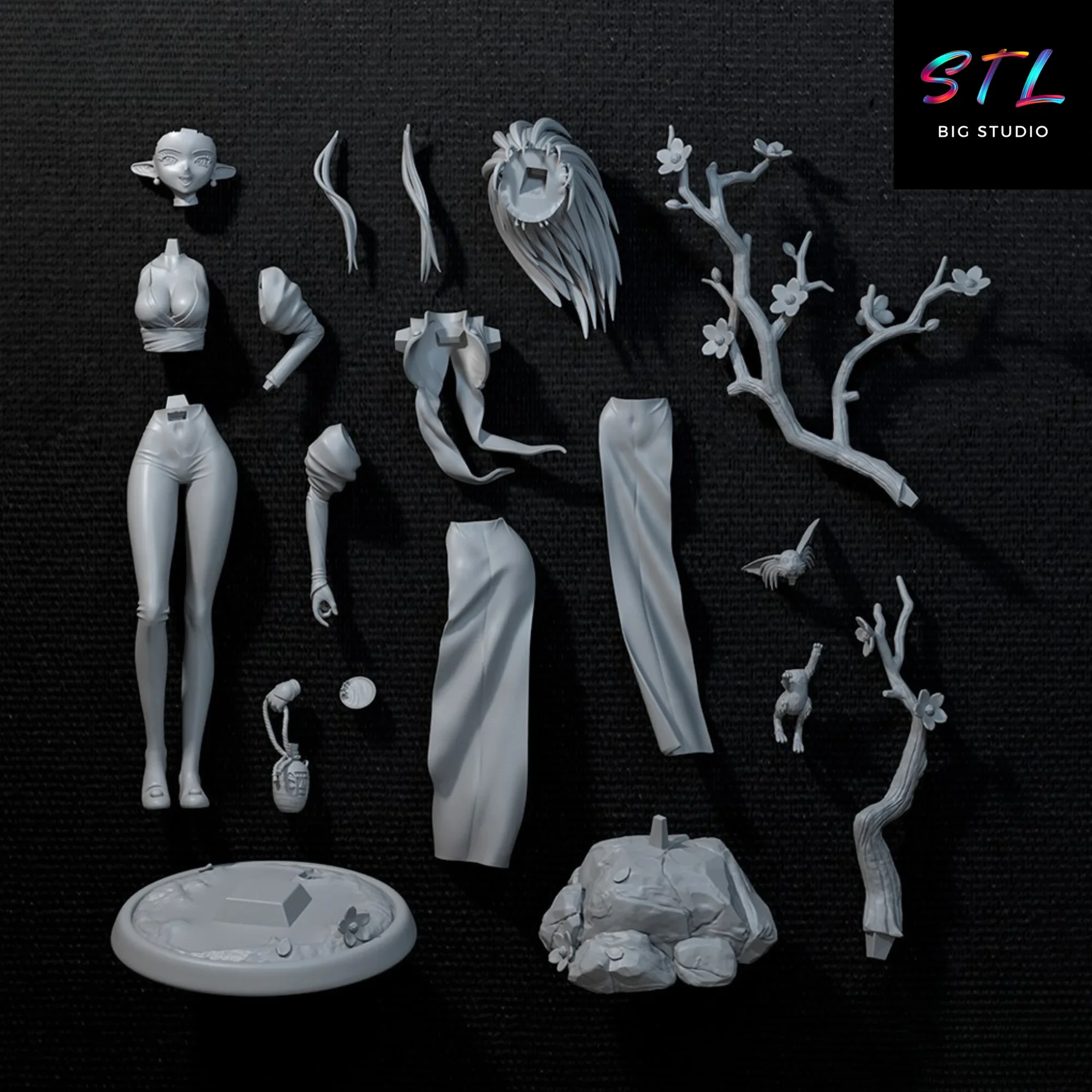 stl ryoko hakubi figura tenchi muyo impresion 3d stl ryoko hakubi figura tenchi muyo impresion 3d