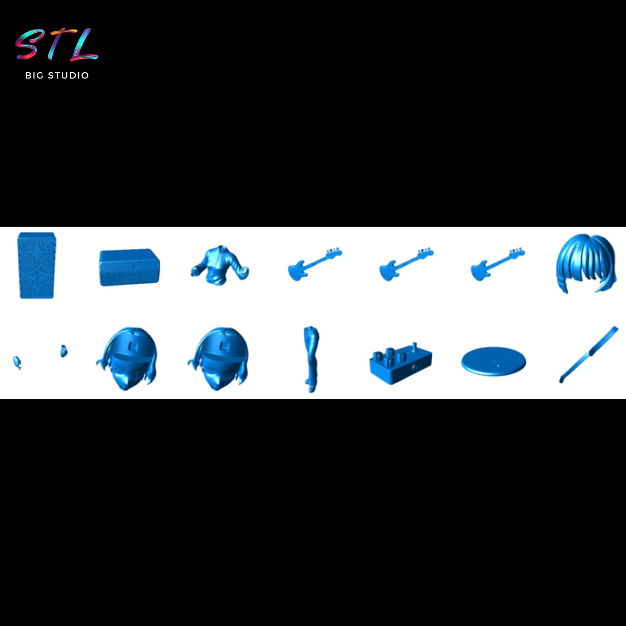 stl ryou yamada diorama bocchi the rock 3d stl ryou yamada diorama bocchi the rock 3d