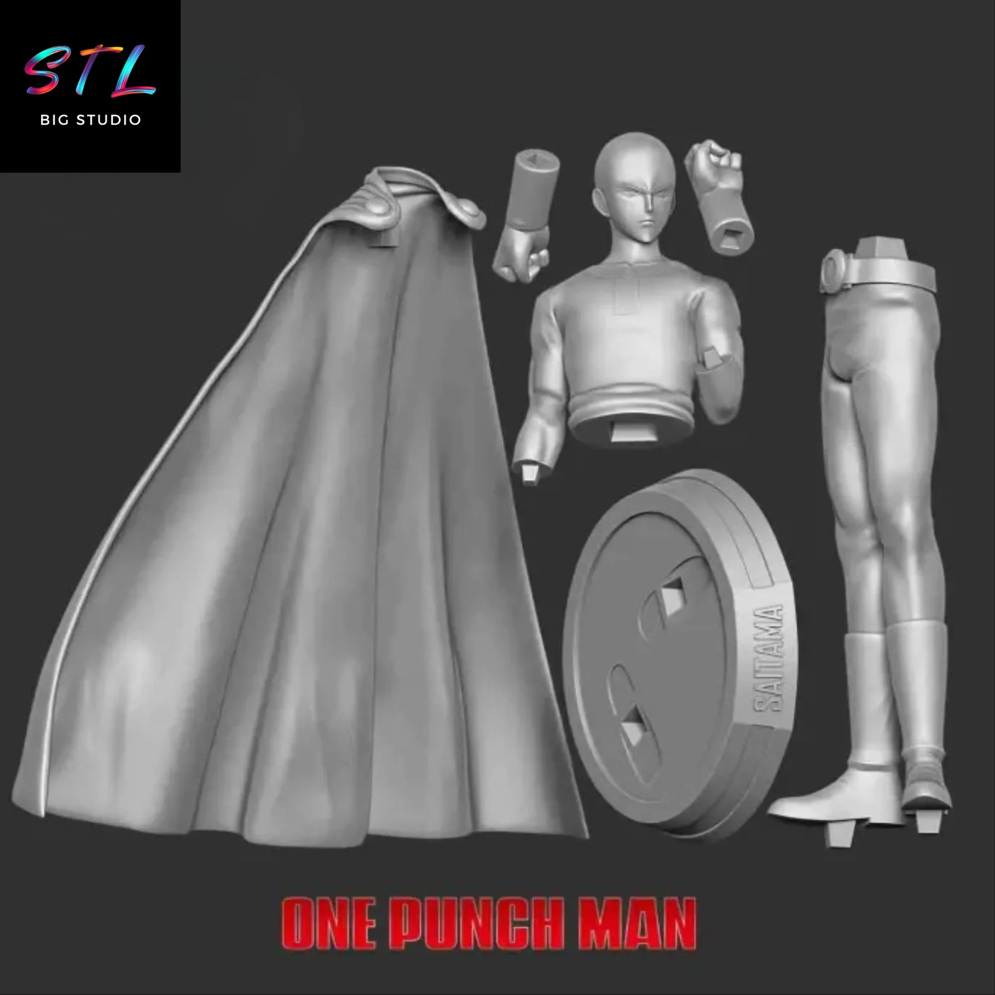 stl saitama one punch man impresion 3d stl saitama one punch man impresion 3d