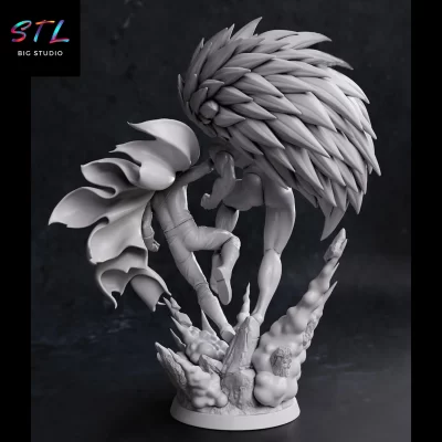 stl saitama vs boros diorama one punch man