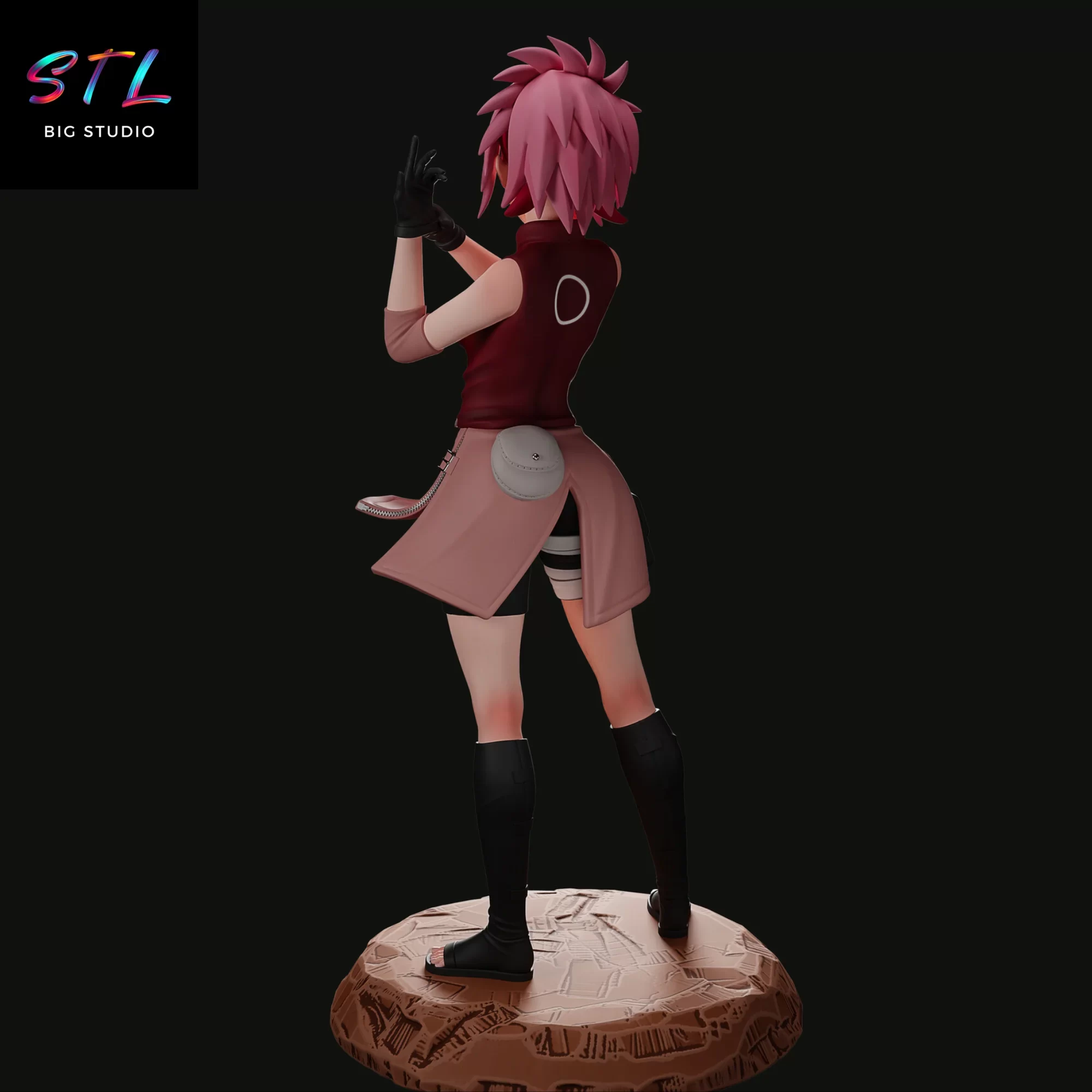 stl sakura haruno figura naruto impresion 3d stl sakura haruno figura naruto impresion 3d