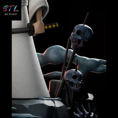 stl samurai jack para impresion 3d