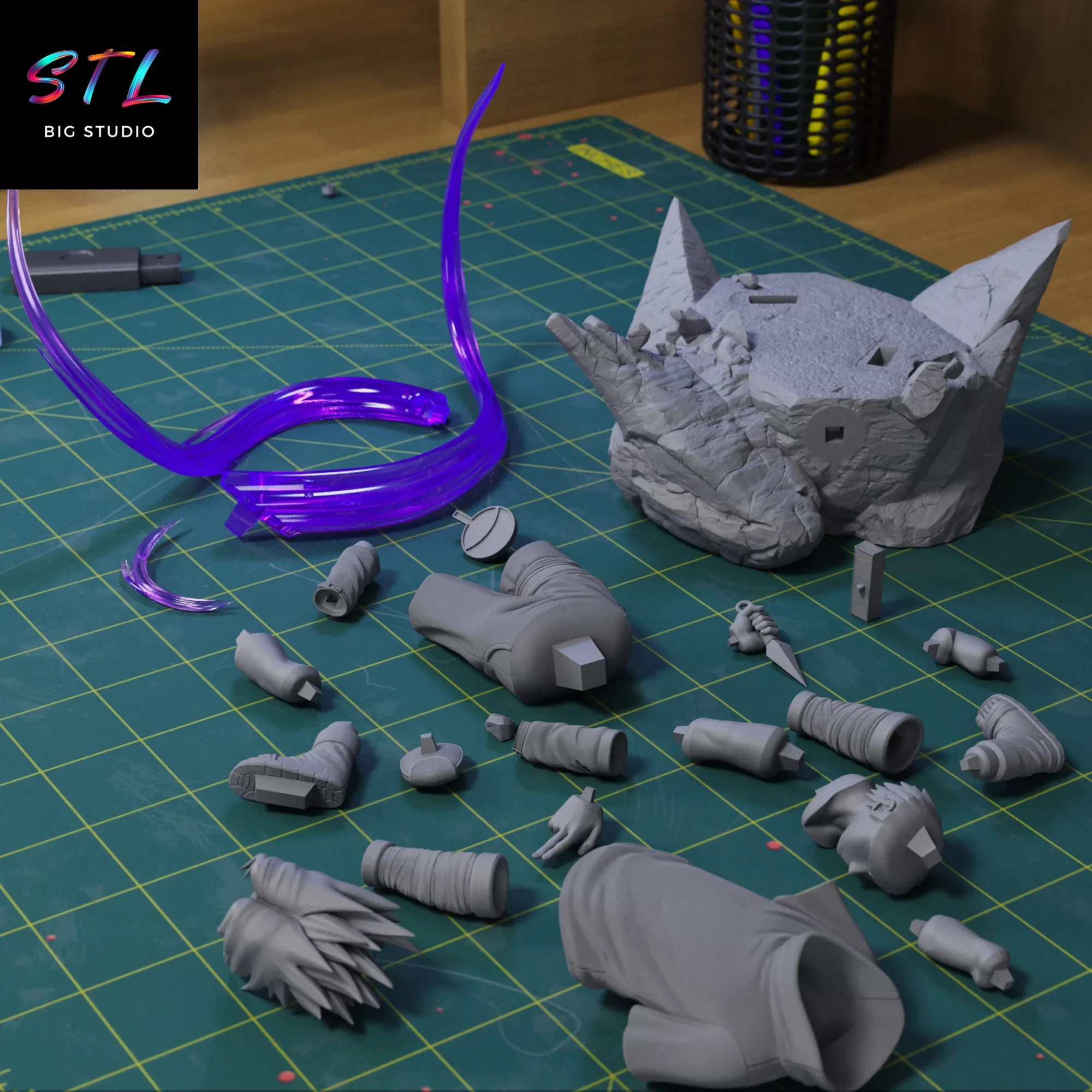 stl sasuke figura impresion 3d naruto shippuden stl sasuke figura impresion 3d naruto shippuden