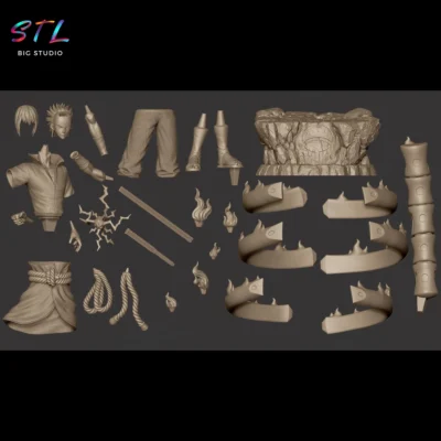 stl sasuke uchiha con susanoo impresion 3d naruto
