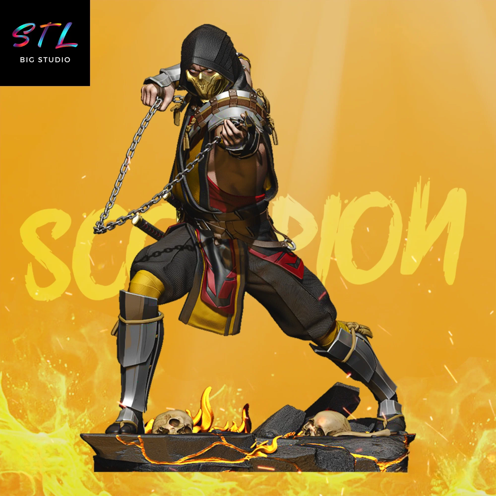 stl scorpion mortal kombat stl scorpion mortal kombat
