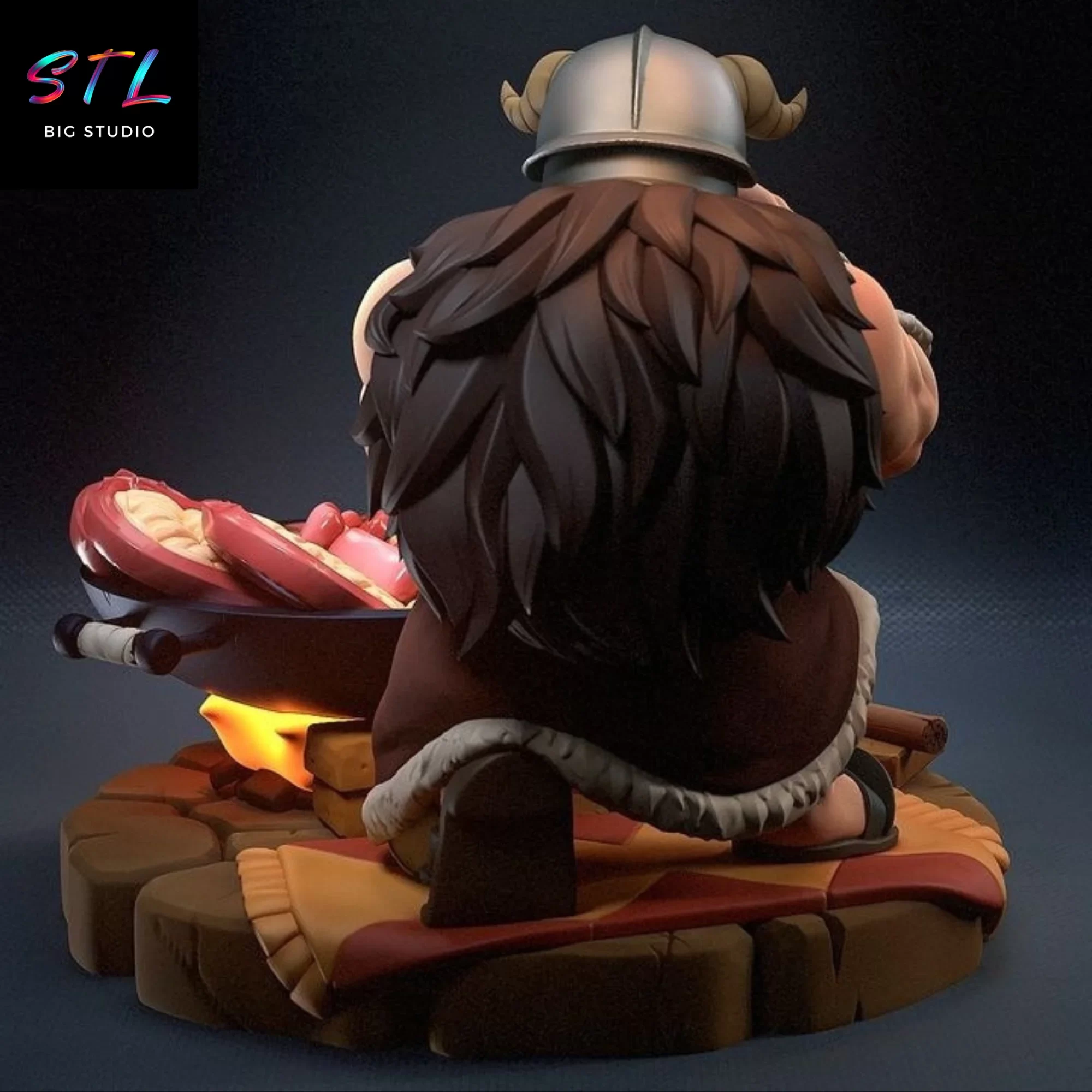 stl senshi dungeon meshi imprimir 3d tragones y mazmorras