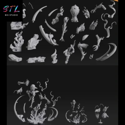 stl shadow beru impresion 3d solo leveling