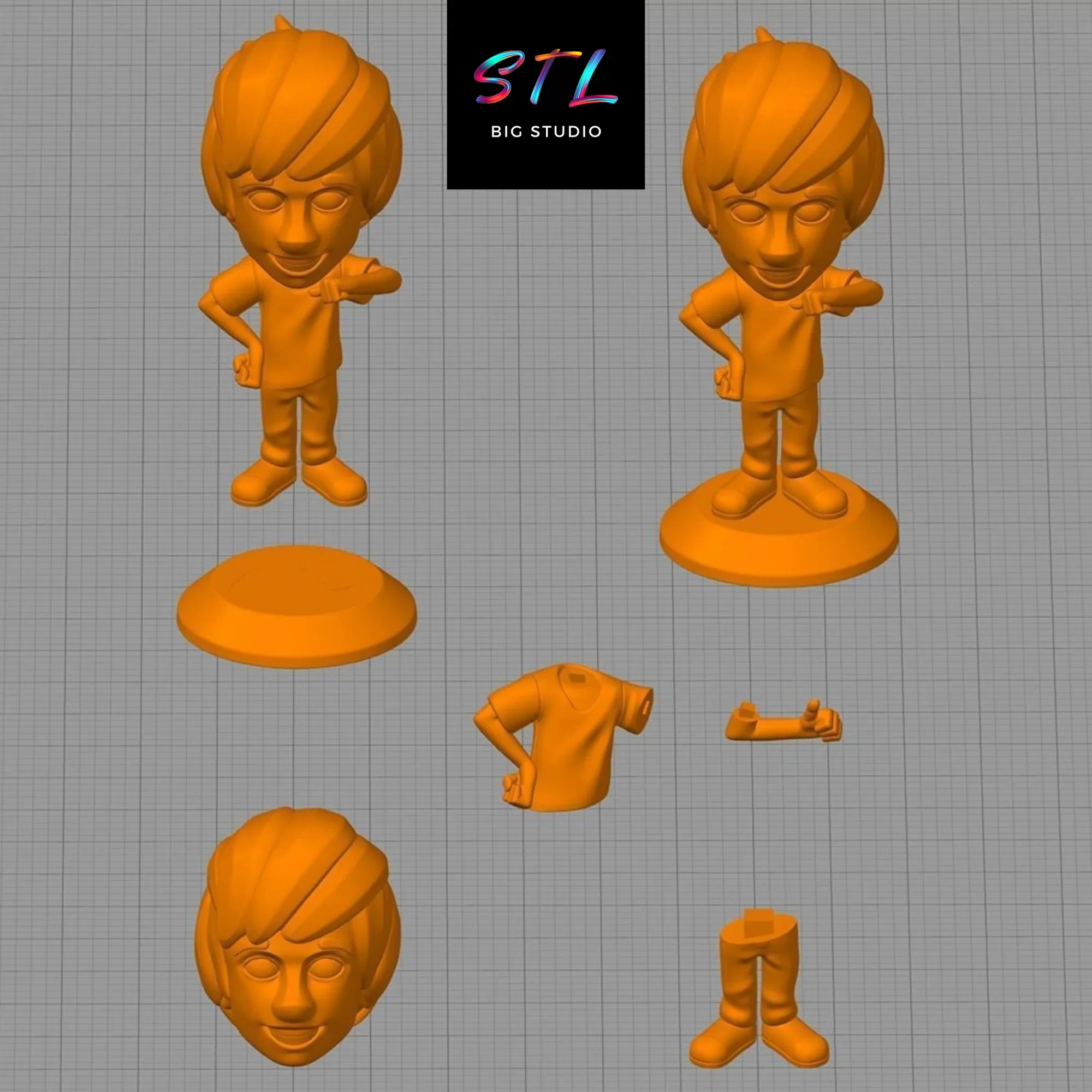 stl shaggy chibi scooby doo impresion 3d stl shaggy chibi scooby doo impresion 3d