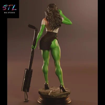 stl she hulk impresion 3d figura marvel