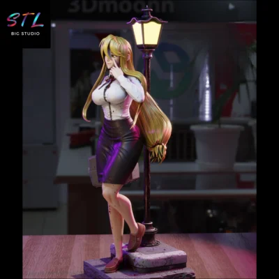 stl shizuka marikawa impresion 3d high school of the dead