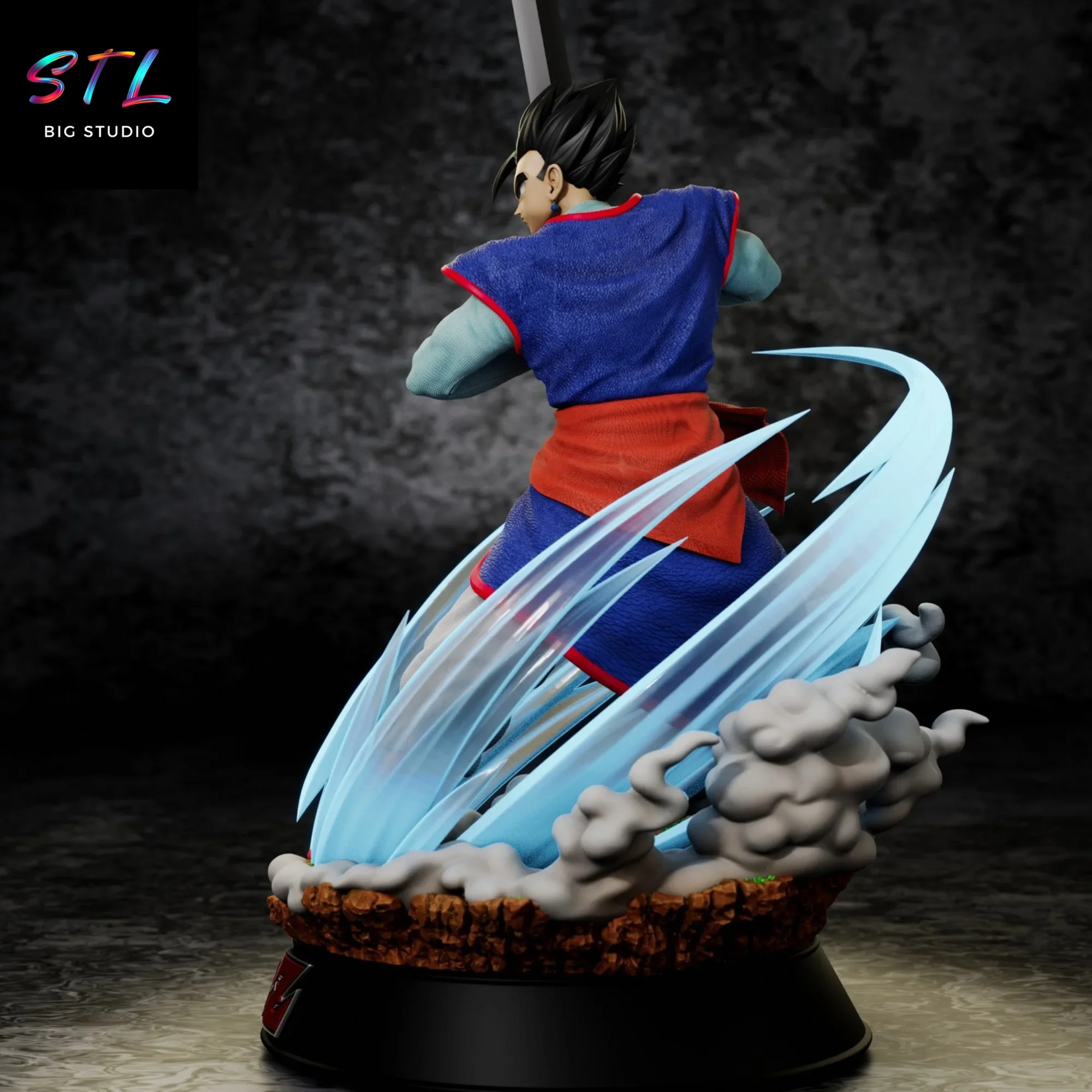 stl son gohan espada z diorama dragon ball impresion 3d stl son gohan espada z diorama dragon ball impresion 3d