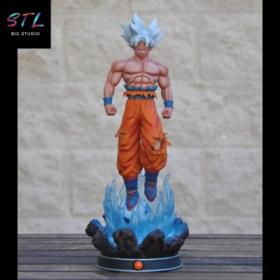 stl son goku ultra instinct impresion 3d