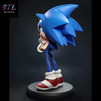 stl sonic el erizo azul para imprimir 3d