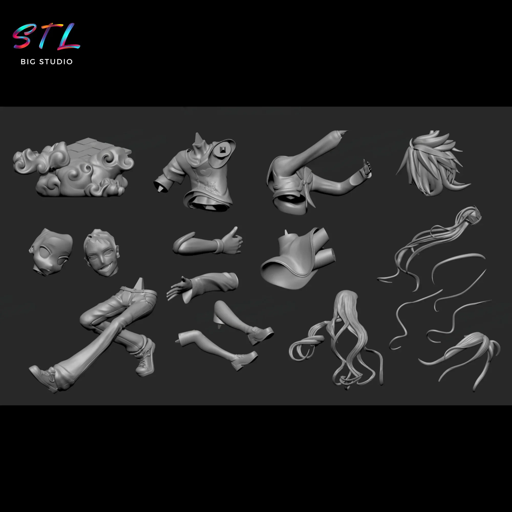 stl sora y shiro figura no game no life impresion 3d stl sora y shiro figura no game no life impresion 3d