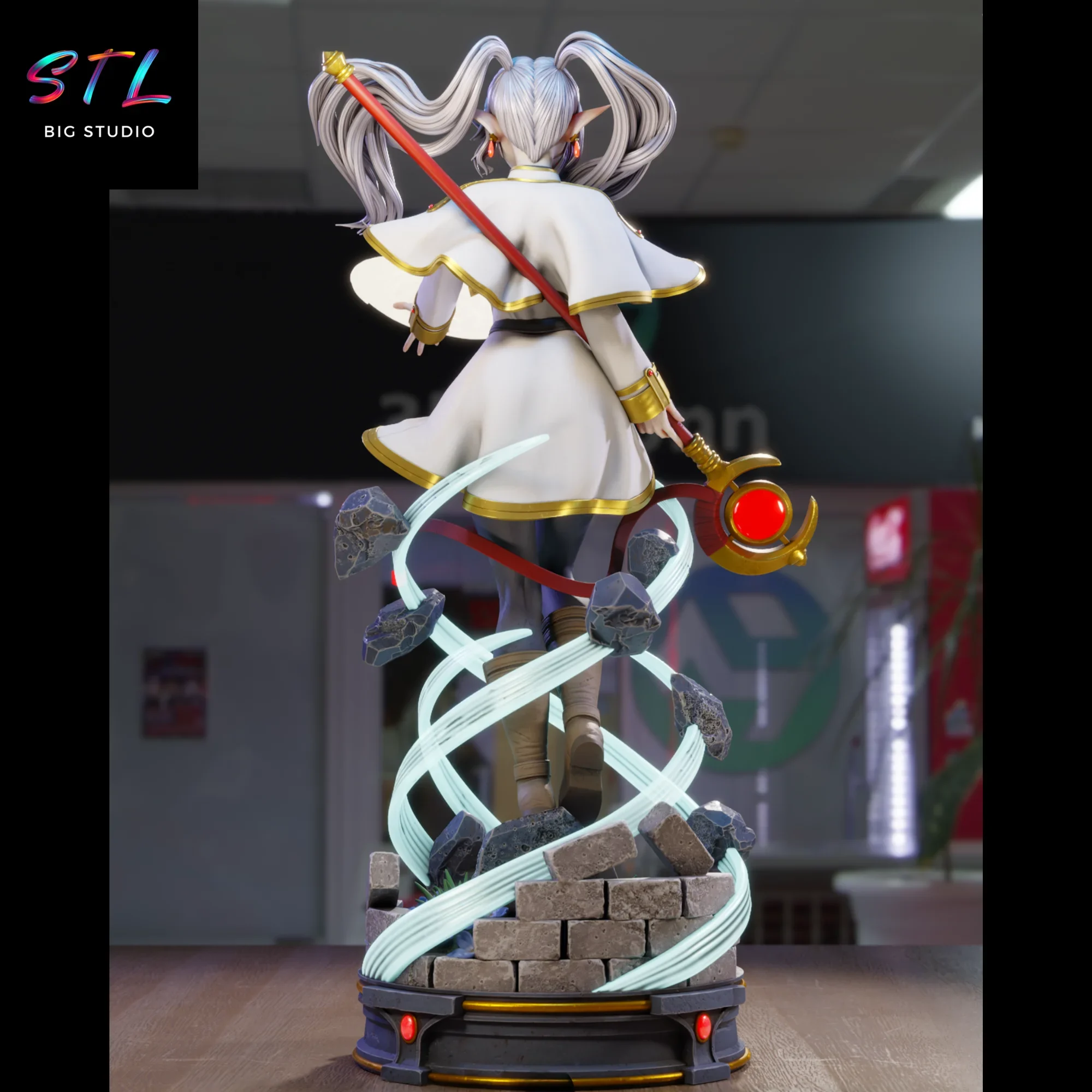 stl sousou no frieren figura imrpesion 3d diorama anime stl sousou no frieren figura imrpesion 3d diorama anime