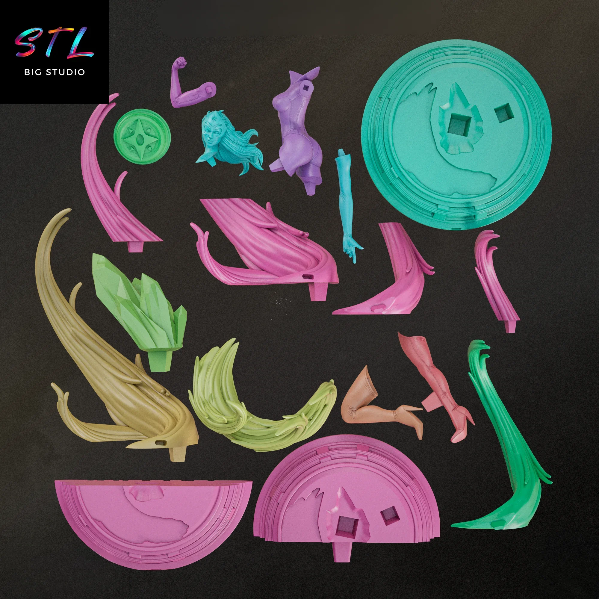 stl star sapphire impresion 3d figura dc comics stl star sapphire impresion 3d figura dc comics