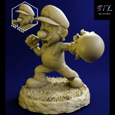 stl super mario bola de fuego para impresion 3d