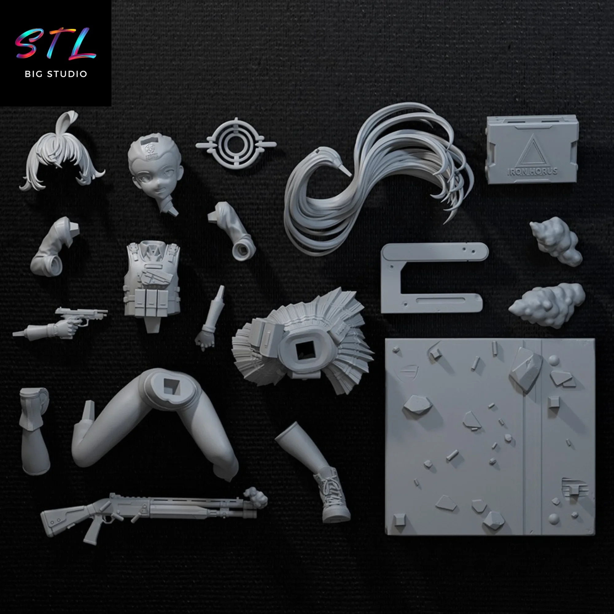 stl takanashi hoshino figura blue archive impresion 3d stl takanashi hoshino figura blue archive impresion 3d