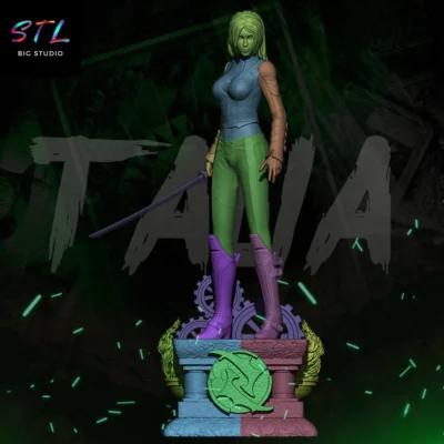 stl talia al ghul impresion 3d dc