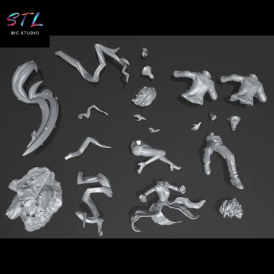 stl tatsumaki vs mob impresion 3d