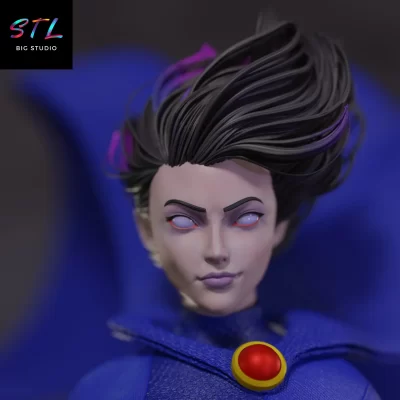stl teen titans figura raven impresion 3d