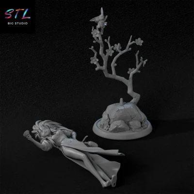 stl tenchi muyo figura ryoko hakubi impresion 3d