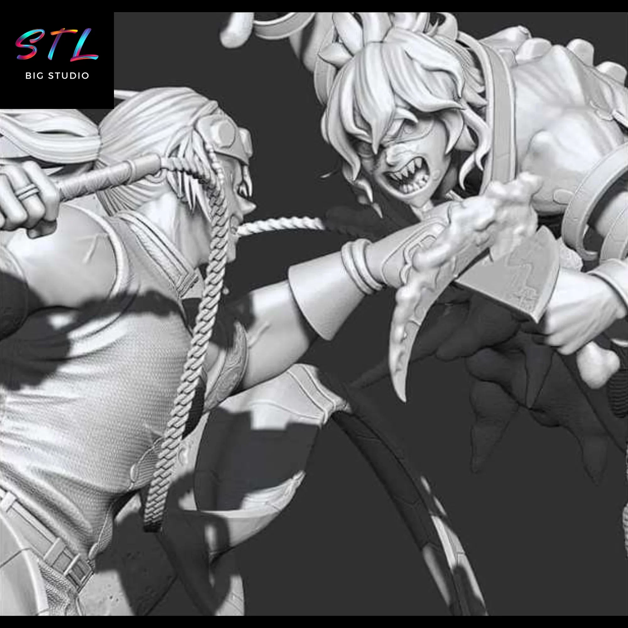 stl tengen vs gyutaro diorama kimetsu no yaiba figura 3d stl tengen vs gyutaro diorama kimetsu no yaiba figura 3d