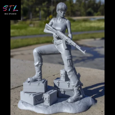 stl terminator sarah connor para impresion 3d